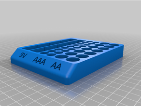 batería soporte aa aaa 9v 3d print model - Mito3D