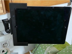 swivel mount ipad 2 holder shelf 3d print model - Mito3D