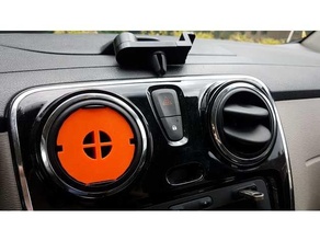 havalandırma örtmek kılıf telefon Kulp destek Dacia Lodgy klima Sandero ısıtıcı 3d print model - Mito3D