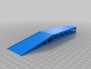 özelleştirilmiş model Yükleniyor rıhtım isteğe bağlı rampa adımlar 3d print model - Mito3D