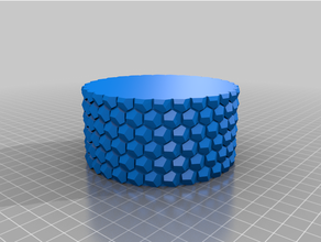 succulent hexagonal planter customized 3d print model - Mito3D