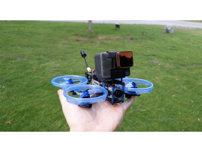 hglrc sector 132 monta gopro insta360 cinewhoop fpv montar gopro6 sector132 insta360go insta360oner 3d print model - Mito3D