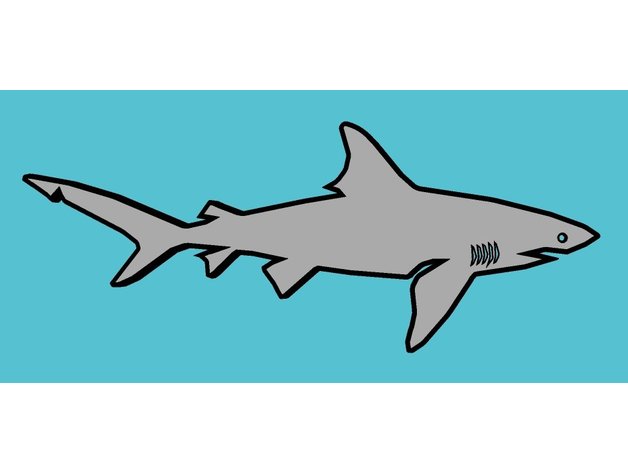 Köpekbalığı balık buzdolabı mıknatıs 3D print model - Mito3D