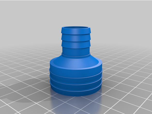 customized hose connector - customizer 3D print model - Mito3D