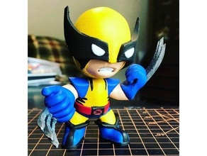 wolverine mini - x-men action figure collectible figurine logan marvel comics studios universe toy xmen 3d print model - Mito3D