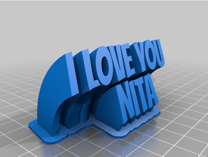 love nita customized 3d print model - Mito3D