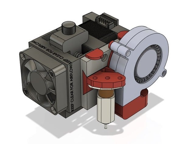 hemera modular montagem e3dhemera e3d monte ventilador 3D print model - Mito3D