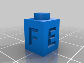 personalizado Lego F G H 3d print model - Mito3D