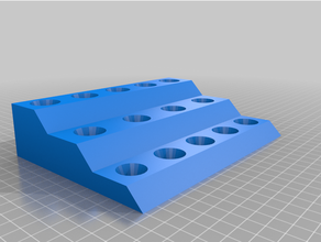 customized parametric drill bit stand 3d print model - Mito3D