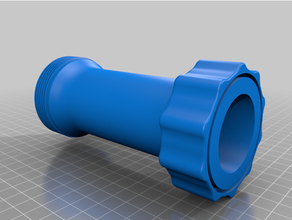 intex extension pipe en 45 degree bend 3d print model - Mito3D