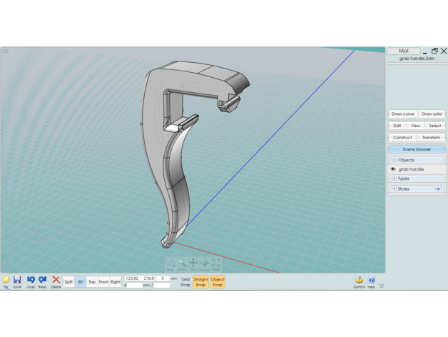 afferrare maniglia 3D print model - Mito3D