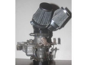 carburettor stack v2-3 weber 34 ich air filter carb carburetor 3d print model - Mito3D