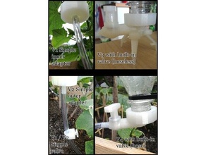 Evcil Hayvan damlama sulama Ayarlamak 4 versiyonlar Bahçe Bahçıvanlık şişe Su 3d print model - Mito3D