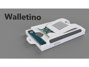 walletino - slim mini wallet 3d printed hardcase minimalist 3d print model - Mito3D