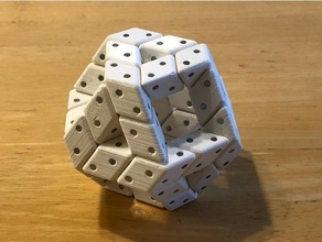 magnetisch Parallelepiped Konstruktion setzt Systeme Spielzeuge Kuboktaeder Magnet Oktaeder Rhomboeder Tetraeder Trapezeder 3d print model - Mito3D