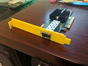 mellanox connectx-2 height bracket connectx networking pcie 3d print model - Mito3D