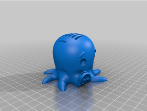 octopus sd card holder slots micro 3d print model - Mito3D