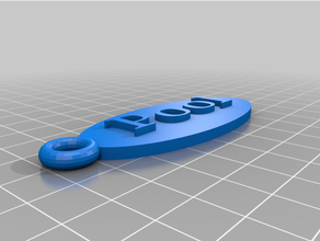 pool keychain 3d print model - Mito3D