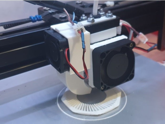 Netz a2 Kopf 30mm Teile Ventilator e3d v6 3D print model - Mito3D