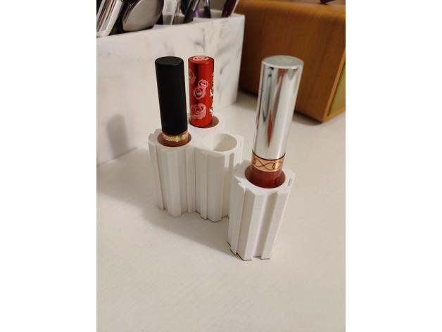 modular lipstick organizer makeup holder 3D print model - Mito3D
