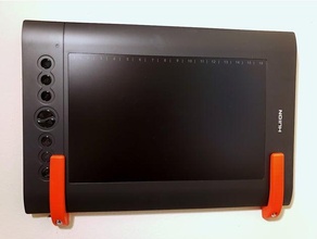 wall mount tablet computers drawing tablets h610pro huion inspiroy wacom 3d print model - Mito3D