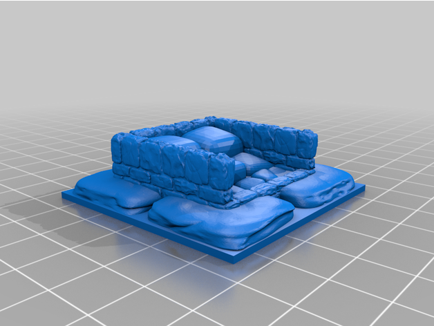 openforge dungeon stone stairs 3D print model - Mito3D