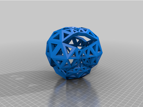 convextetrahedral8v c50c55c60c65c70 1 2 9 10 17 37 38 45 51 konvex geodätisch Tetraeder 3d print model - Mito3D