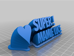 Süper büyükanne Luce özelleştirilmiş 3d print model - Mito3D