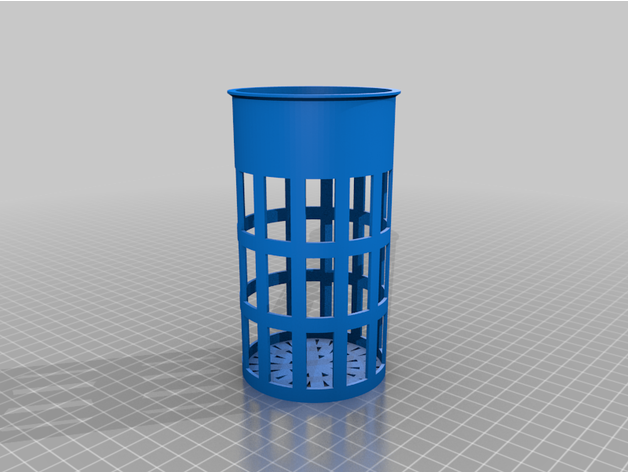 customized parametric net pot cup hydroponics aeroponics fogponics 3D print model - Mito3D