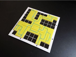 planche carrelage abstrait jeu plateau jeux société Jeu 3d print model - Mito3D