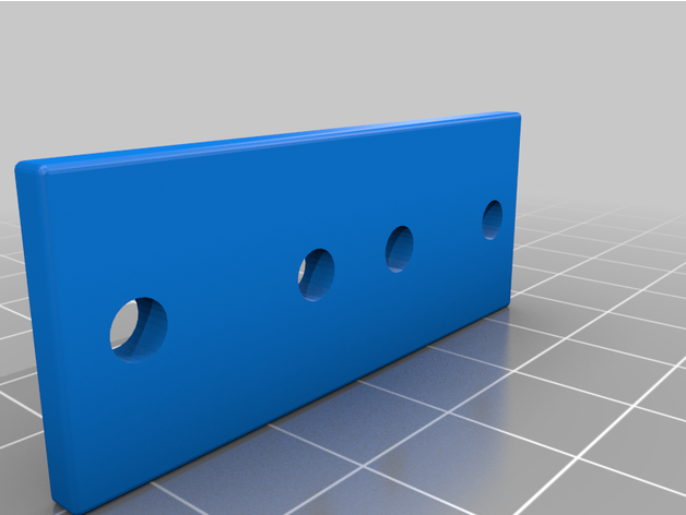fenda extrusão 20mm conectores 2020 alumínio v slot perfil conector modular 3D print model - Mito3D