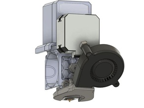 Fandukt mk3 bmg e3d v6 Unterstützung Bondtech Kühlung Ventilator Leitung Prusa i3 Zaribo 3d print model - Mito3D