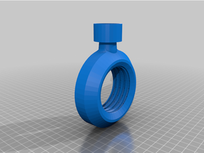 paint roller cleaner - 10mm female hose fitting 3d print model - Mito3D