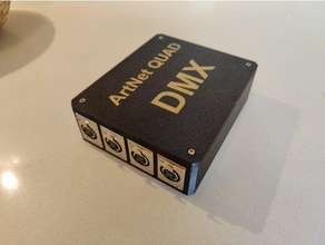 artnet quad node box dmx - radig 3d print model - Mito3D
