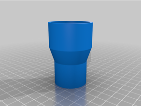 customized simple pipe reducer 3 3d print model - Mito3D
