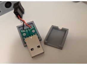 USB Cas gaine 3d print model - Mito3D