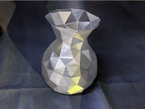 Polygon Vase Vasemode Lowpoly poly 3d print model - Mito3D