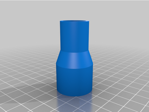 customized simple pipe reducer 5- 3d print model - Mito3D