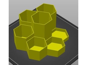 hex suporte Ferramentas canetas hexagonal caneta ferramenta 3d print model - Mito3D