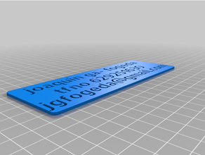 personalizado tof's plantilla paramétrico 3d print model - Mito3D
