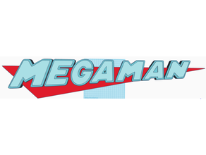 megaman logo hd capcom megaman 3d print model - Mito3D