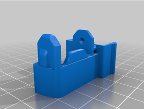 ender axis drag chain click connection 2020 frame 3d print model - Mito3D