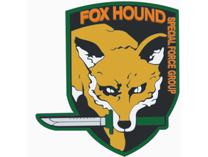 fox hound logo hd capcom metal gear 3d print model - Mito3D