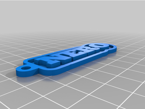 personalizzato chiave catena nero 3d print model - Mito3D