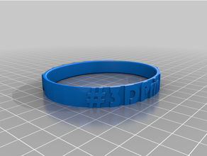 pulsera flexível 3dprinted pulseira 3d print model - Mito3D