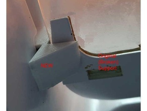 soporte trasero estante vidrio réfrigérateur jeter Argentine étagère soutien 3d print model - Mito3D