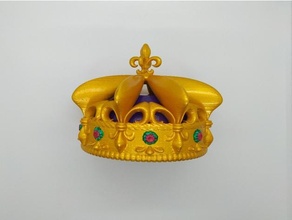 Royal couronne remix Roi 3d print model - Mito3D