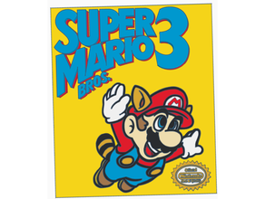 super mario manos 3 logotipo hd Nintendo 3d print model - Mito3D