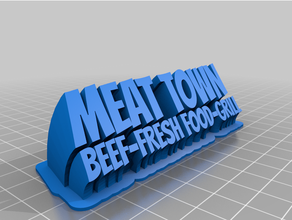 meat customized 3d print model - Mito3D