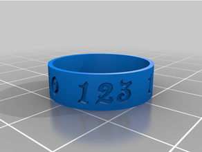 anel 40 personalizado 3d print model - Mito3D